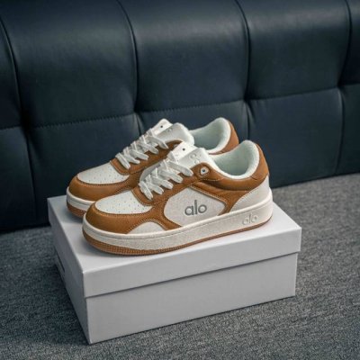 Core Private Alo25Ss New Spring And Summer Color Matching White Shoes Thick Sole