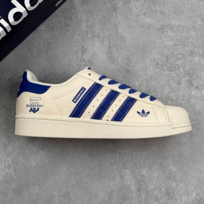 Local Core Private Adidas Originals Superstar X Burberry White Blue Low-Top Vers