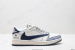 Company-Grade Nike Air Jordan 1 X Travis Scott Aj1 Reverse Swoosh Diy Custom Nik