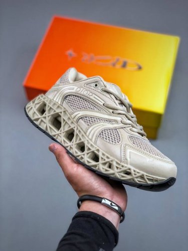 , Lower Version Available, Please Pm] Dior B35 Round Toe Lace-Up Crafted From