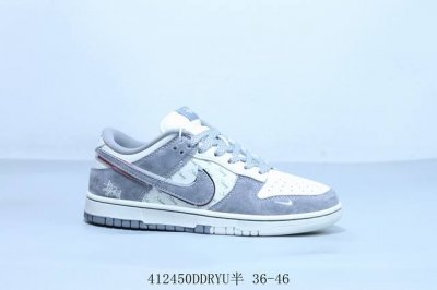 Nike Sb Dunk Low Pro Retro Low-Top Casual Sports Skateboard Shoes Stussy Item Nu