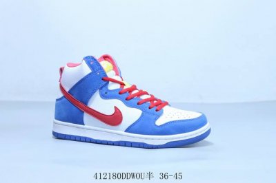 Nike Sb Dunk Low Pro Retro High-Top Casual Skateboarding Shoes Blue And White, P