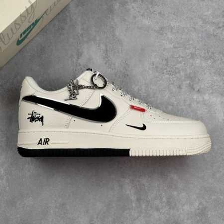 Local Core Private Nike Air Force 1 07 Low Stussy Joint Double Red Label Air For - Click Image to Close