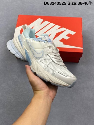 Nike V2K Run Running Shoes, Retro Style, Mesh Breathable Sports Shoes, Gray And