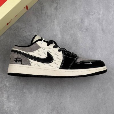 Local Core Private Air Jordan 1 Low Aj1 Joe 1 Stussy Joint-Gray Hook English Hig