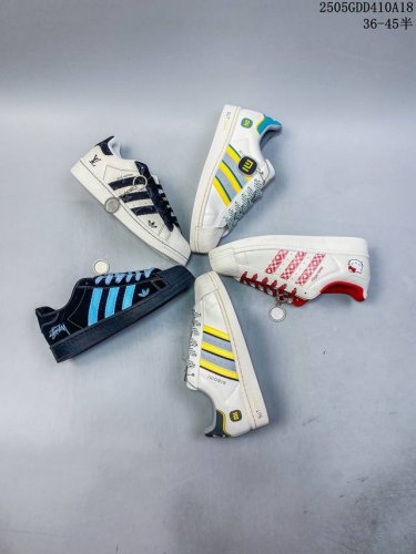 Pure Original Clot X Ad Originals #Shell Toe Lv Joint Limited Fit Soft Leather W