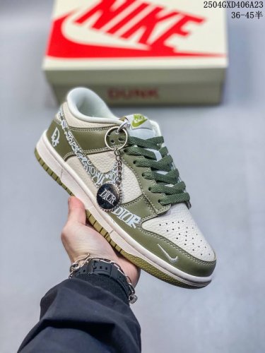 Overseas Hit Limited Sale! Corporate-Level Nike Sb Dunk Low "Dior Series Graffit