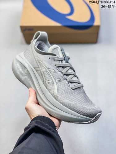 Genuine Label With Half Size Asics Nimbus27 Shock-Absorbing Lightweight Breathab