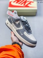Nike Air Force 1 '07 Low Air-Cushioned Low-Top Versatile Thick-Soled Height-Enha