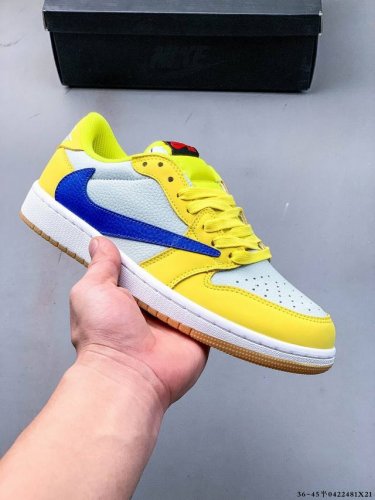 Real Half Size! Nike Air Jordan Low 1 Jordan 1 Low-Top Inverted Hook Lv Joint Cl
