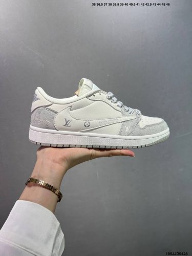 Aj1 Travis Scott X Air Jordan 1 "Reverse Mocha" Aj1 Joe 1 Ts Lightning Joint Inv
