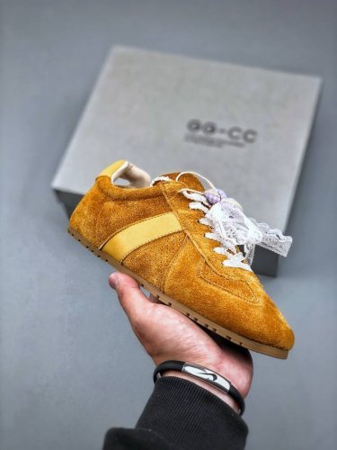 New Gg-Cc Lace Bow Dexun Shoes Suede Leather 2.0 Series Forrest Gump Retro Style