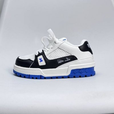 Lv Trainer Children's Perforated Mesh Panel Shoes Size: 26-37. Comfortable And B