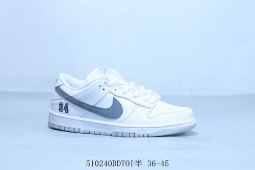 Nike Sb Dunk Low Pro Retro Low-Top Casual Skateboarding Sneakers White And Gray,