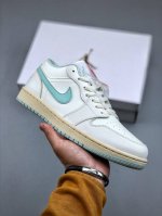 Air Jordan 1 Low Aj1 Joe 1 Mint Green Low-Top Culture Leisure Sports Shoes Dc077