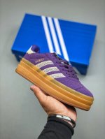 adidas Originals Gazelle Indoor Low-Top Three-Layer Sole, Wear-Resistant Thic