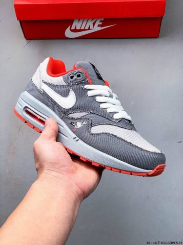 Company Level! Nike Nike Air Max 1 87 Limited Color Air Cushion Running Shoes 04