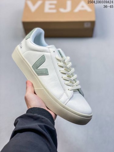Frequently Seen In Street Photos, French National V-Shaped Classic White Sneaker