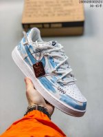Corporate Nike Court Vision 1 Low Phantom Cross Hand-Painted Graffiti Customized