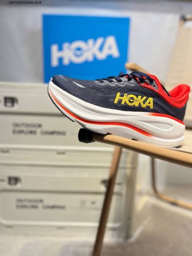 Hoka M Bondi 9 New Color Matching Low-Top Lightweight Outdoor Cross-Country Leis