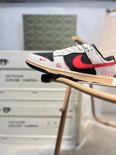 Nike Sb Dunk Low Gucci Collaboration Anniversary Premium Customization Low-Top C