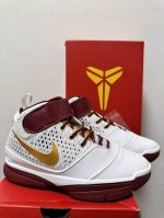 Authentic Red Box High-Quality Nike Zoom Kobe 2 High-Top Retro Basketball Shoes