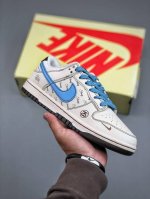 c Version Nike Sb Dunk Low X Stussy White Blue Swoosh Starry Sky Pure Origina