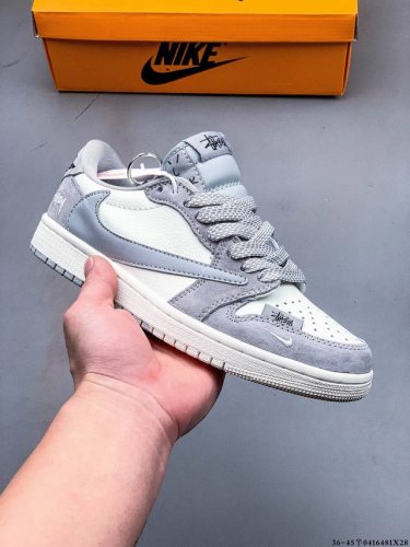 Company Level! Nike Air Jordan Low 1 Jordan 1 Low-Top Inverted Hook Classic Casu