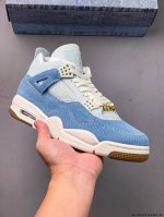 Pure Original Version! Air Jordan 4 Retro Og Cement Aj4 Joe 4 Retro Casual Sport