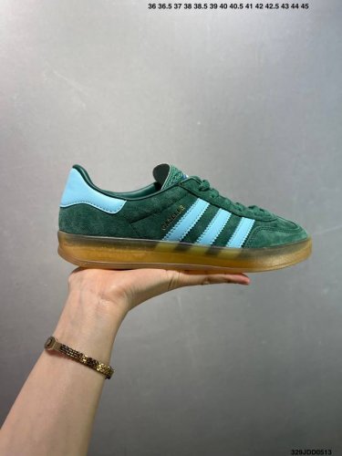 Adidas Originals Gazelle Indoor Retro Three-Stripe Slip-Resistant Transparent Ru