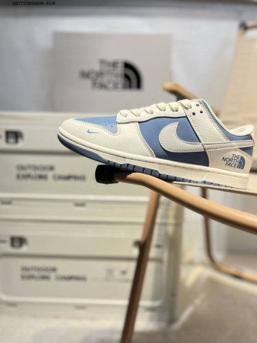 Nike Sb Dunk Low North Face Collaboration Anniversary Premium Custom Low-Top Cas
