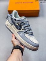Overseas Limited Sale Corporate-Level Nike Air Force 1 '07 Low Lv Joint Gray-Blu