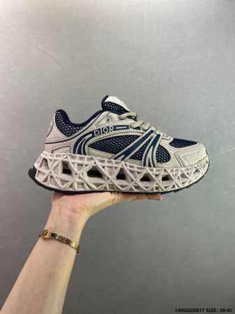 Corporate Dior Mesh Low-Top Sports Casual Shoes This Series Is Made Of Black Mes - Click Image to Close