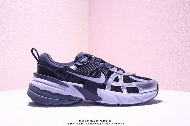 Nike V2K Run Comfortable And Wear-Resistant Low-Top Running Shoes Xm0417Q442