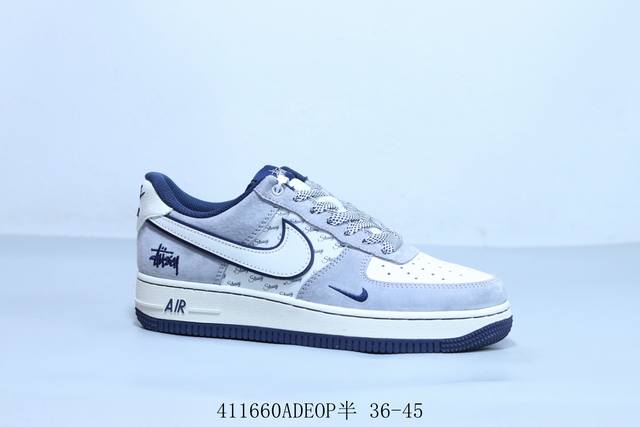 Nike Air Force 1 Af1 Nike Low-Top Air Force One Casual Sneakers Stussy Item Numb