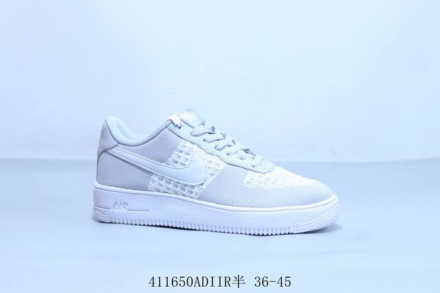 Nike Air Force 1 Af1 Nike Low-Top Air Force One Casual Sneakers White And Gray I