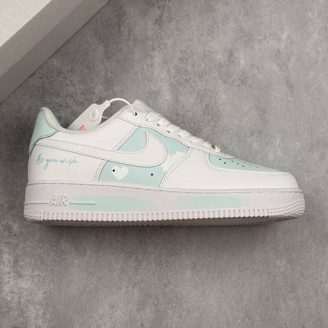 Local Core Private Nike Air Force 1 Low'07 Daytime Blue Spray-Painted Air Force