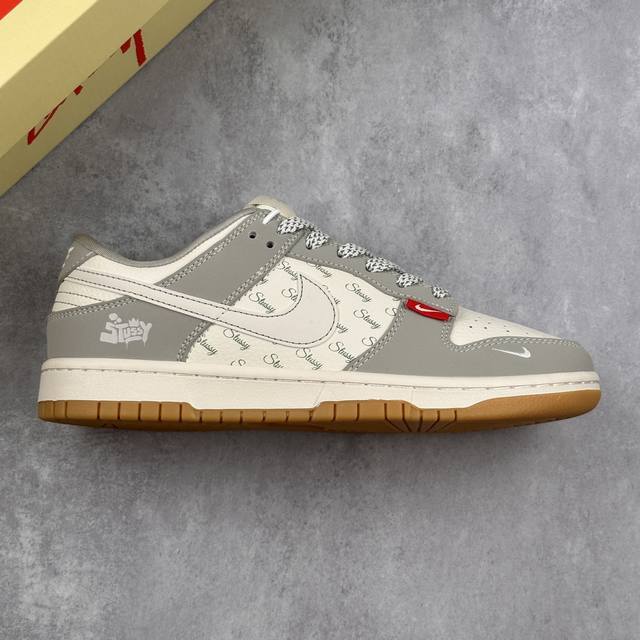 Local Core Private Nike Sb Dunk Low Stussy Co-Branded Cartoon Raw Rubber Anniver