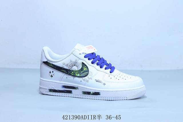 Nike Air Force 1 Af1 Nike Air Force One Casual Sneakers Starry Sky Camouflage It