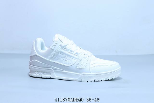 Louis Vuitton Lv Trainer Low-Top Casual Sneakers 41 Adeqo 36-46
