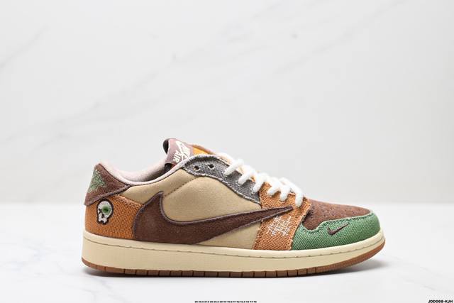 Authentic Nike Aj1 Inverted Hook Travis Scott X Air Jordan 1 Reverse Mocha Aj1 J