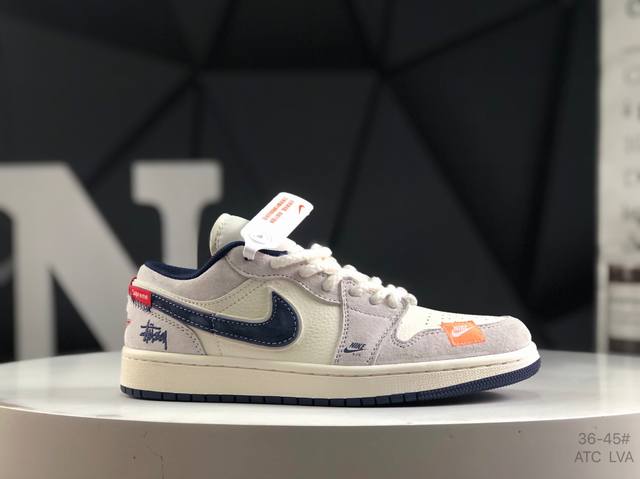 Company-Level With Half-Size Nike Air Jordan 1 Low Aj1 Joe 1 Low-Top Trendy Spor