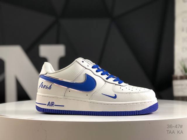 Nike Air Force 1 Low'07 Air Force One Low-Top Casual Sneakers Customized Leather