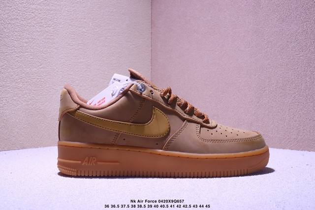 Nk The Air Force 1'07 Low Is Crafted From Recycled Materials, Mixing Leather, Me