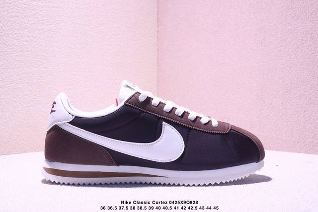 Nike Classic Cortez New Color Classic Lightweight And Comfortable Men's Forrest