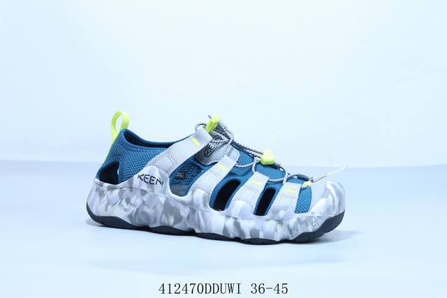 Keen Uneek Flat-M Flat-Bottomed Woven Elastic Wear Wading Casual Outdoor Sandals