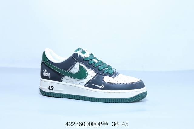 Nike Air Force 1 Af1 Nike Low-Top Air Force One Casual Sneakers Stussy Item Numb