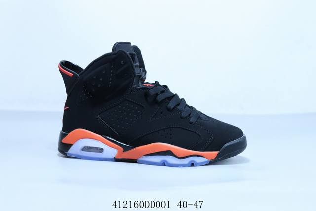 Nike Air Jordan 6 Aj6 Jordan Vi High-Top Lace-Up Men's And Women's Casual Basket