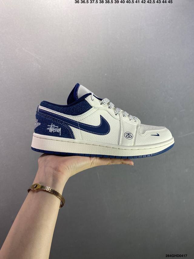 Corporate-Level Nike Air Jordan 1 Low Custom Color Matching Custom Aj Joint-High
