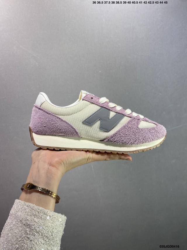 New Balance Nb 471 Series Fabric Cow Split Leather Retro Fashion Non-Slip Wear-R